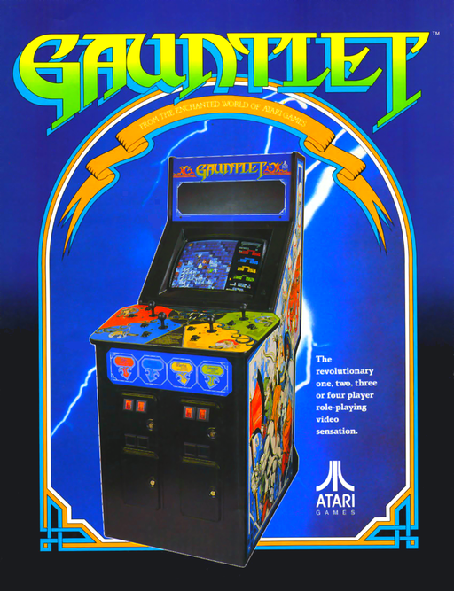 Gauntlet (Spanish, rev 15) Arcade Game Cover